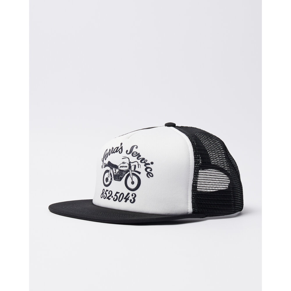BY PARRA MOTO SERVICE 5 PANEL HAT BLACK