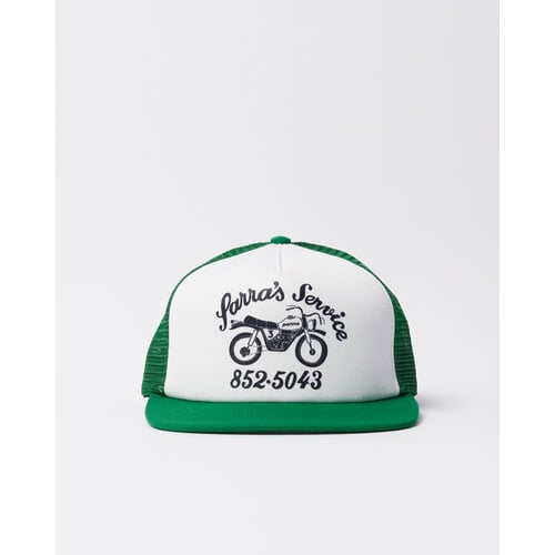 BY PARRA MOTO SERVICE 5 PANEL HAT GREEN