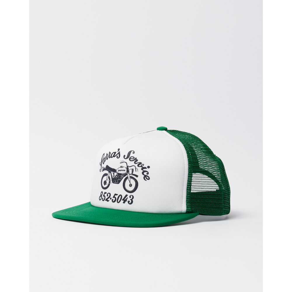 BY PARRA MOTO SERVICE 5 PANEL HAT GREEN