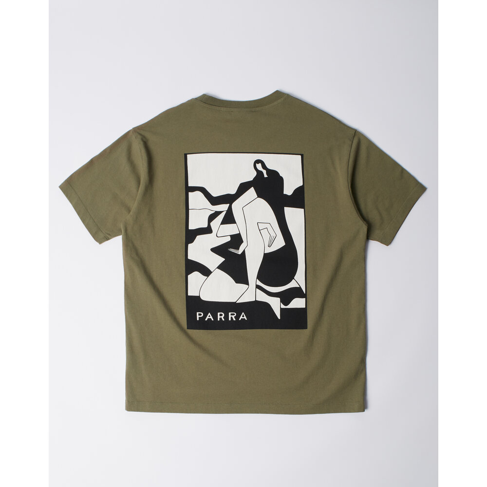 BY PARRA WAITING FOR YOU T-SHIRT GREEN