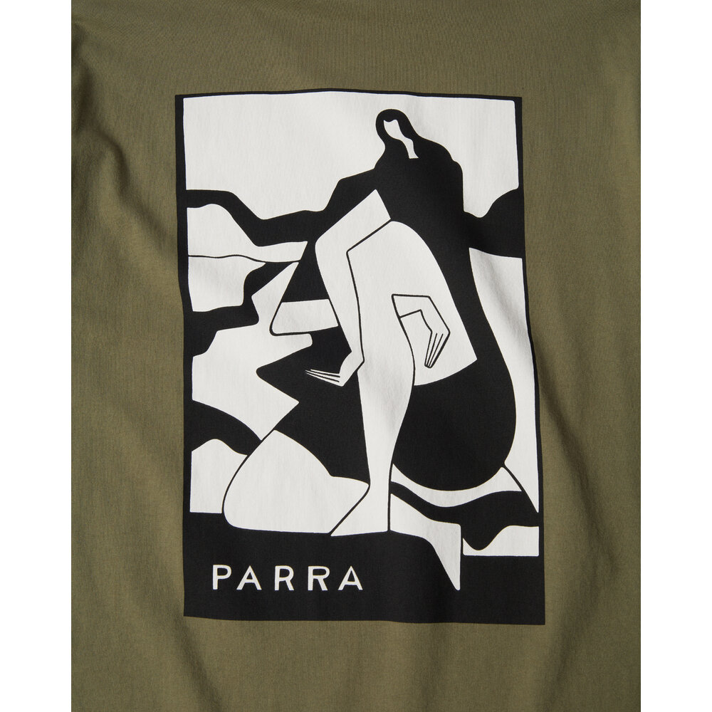 BY PARRA WAITING FOR YOU T-SHIRT GREEN