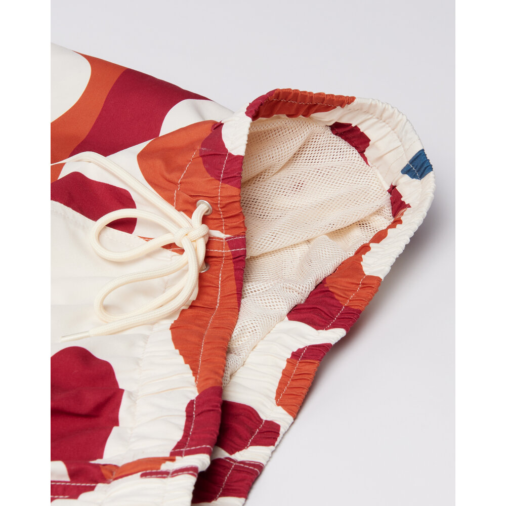 BY PARRA BY PARRA ABSTRACT MOUNTAIN SWIM SHORTS RED BY PARRA ABSTRACT MOUNTAIN SWIM SHORTS RED