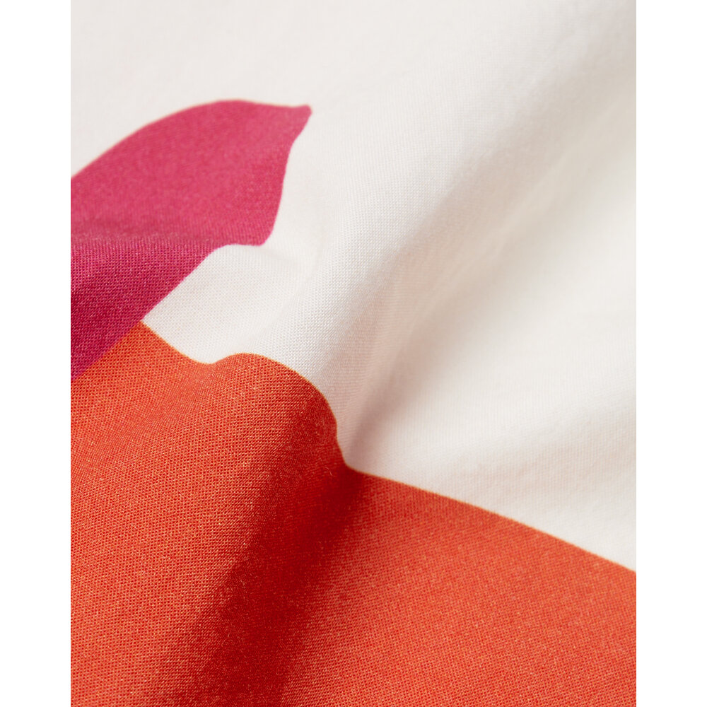 BY PARRA ABSTRACT MOUNTAIN SHORT SLEEVE SHIRT RED
