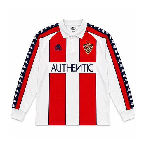 KAPPA BANDA ONSER LONGSLEEVE JERSEY ‘WHITE NATURAL-RED MD CORAL’