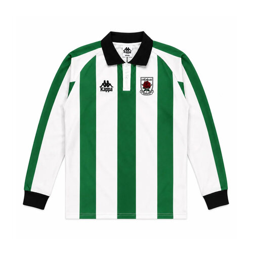 KAPPA AUTHENTIC OVIBET LONGSLEEVE JERSEY ‘GREEN  JACKET-WHITE NATURAL-BLACK’