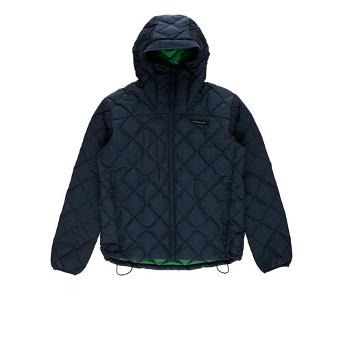 POP TRADING COMPANY QUILTED JACKET NAVY