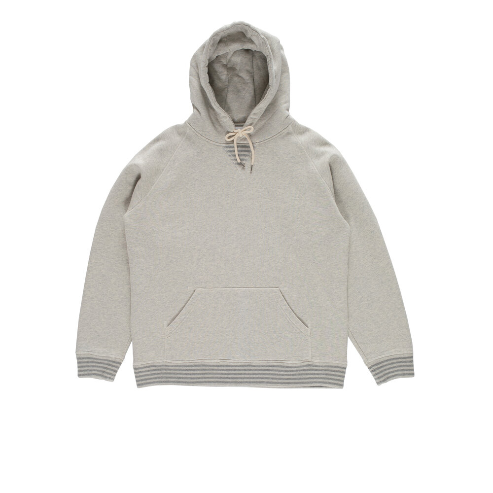 POP TRADING COMPANY POP TRADING COMPANY LOGO HOODED SWEAT HEATHER OFF WHITE POP TRADING COMPANY LOGO HOODED SWEAT HEATHER OFF WHITE
