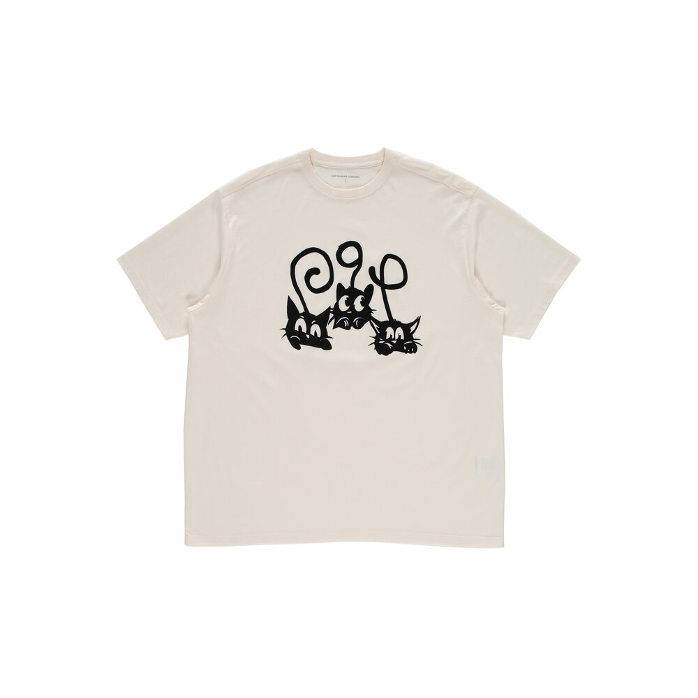 POP TRADING COMPANY TAILS T-SHIRT OFF WHITE