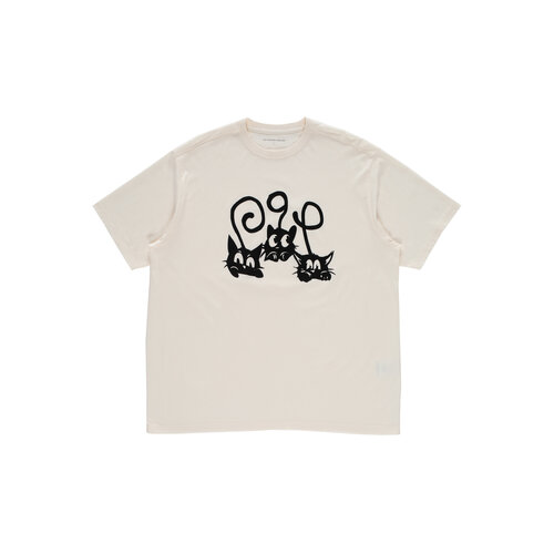 POP TRADING COMPANY TAILS T-SHIRT OFF WHITE