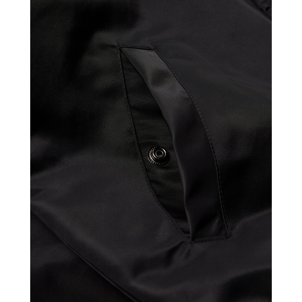 BY PARRA CLUB NOT 1977 SATIN BOMBER JACKET BLACK