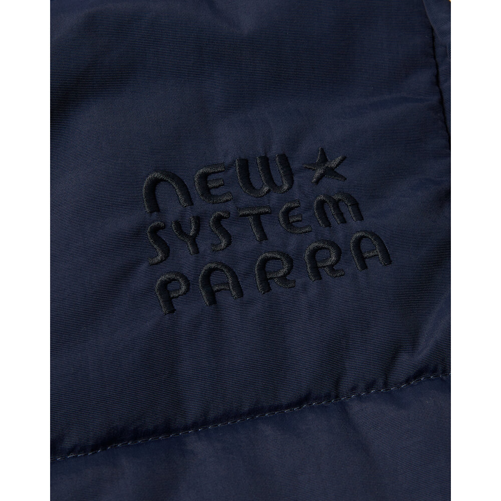 BY PARRA NEW SYSTEM PUFFER VEST NAVY BLUE
