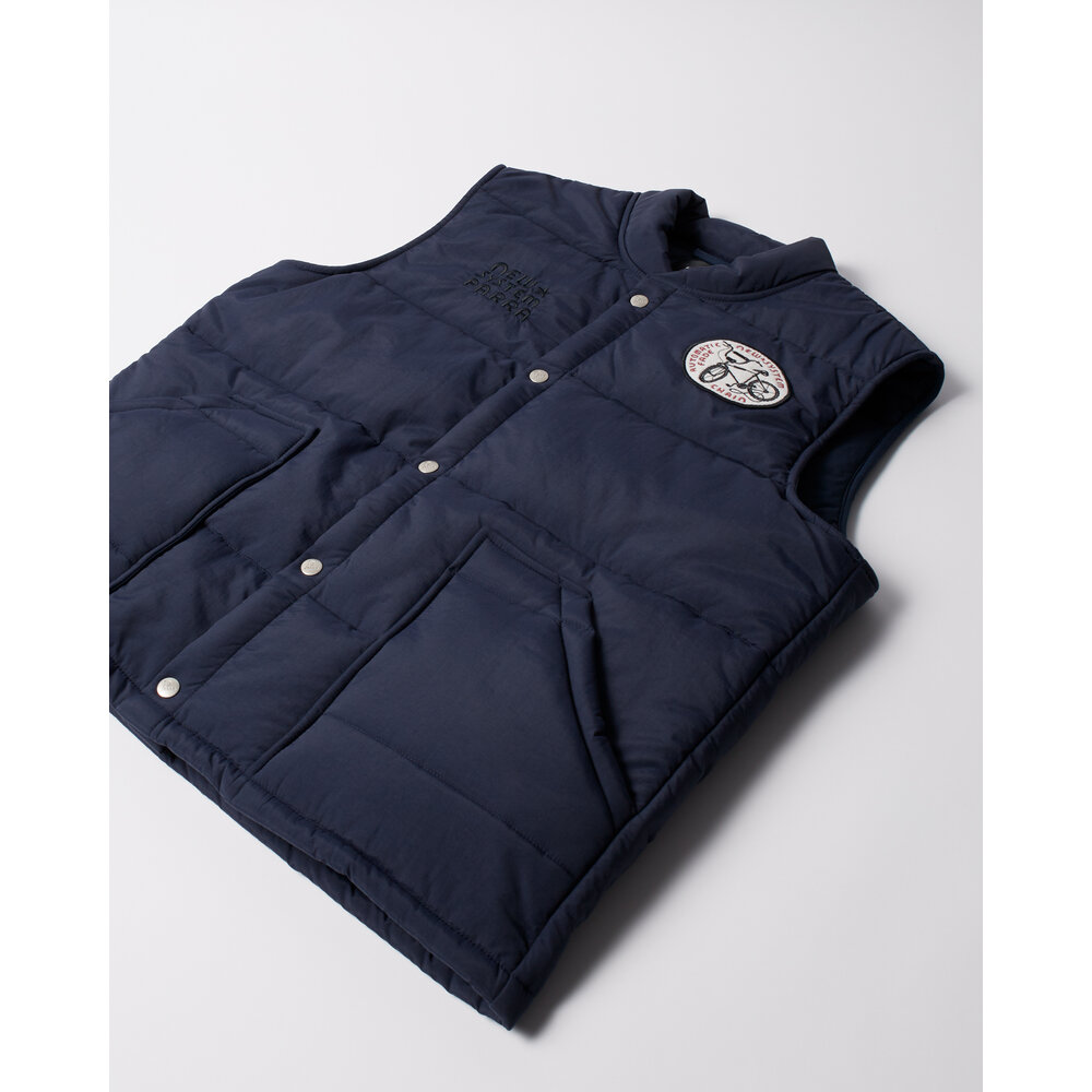 BY PARRA NEW SYSTEM PUFFER VEST NAVY BLUE