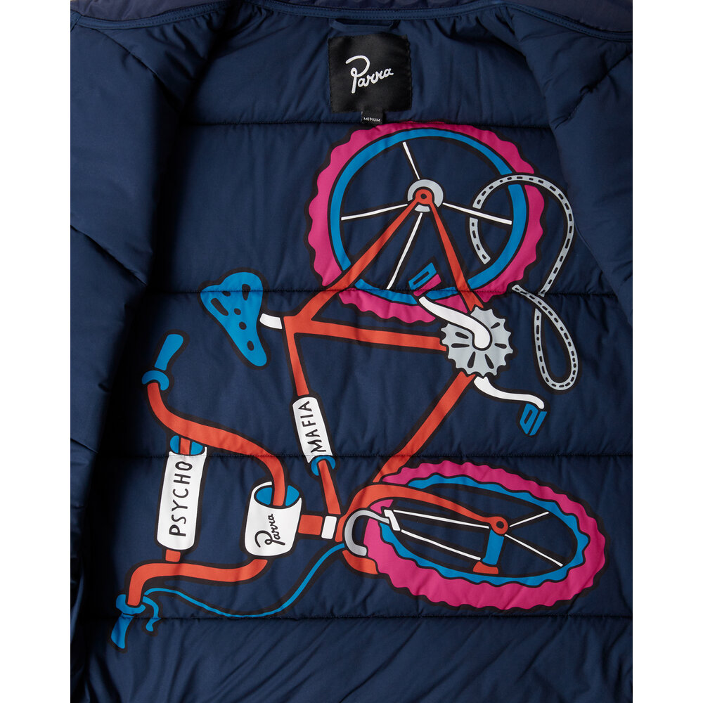 BY PARRA NEW SYSTEM PUFFER VEST NAVY BLUE