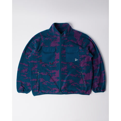 BY PARRA PURPLE DARWIN CAMO FLEECE BLUE