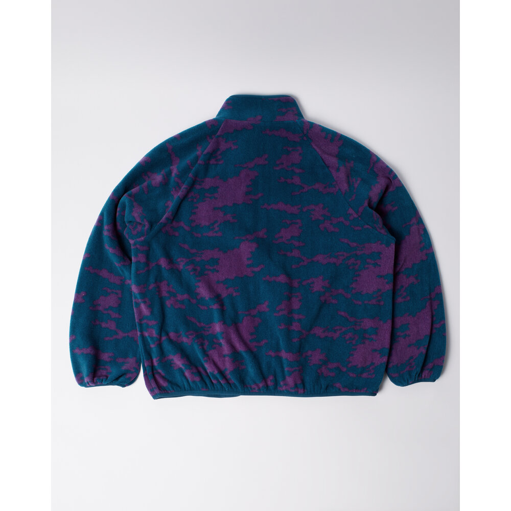 BY PARRA PURPLE DARWIN CAMO FLEECE BLUE