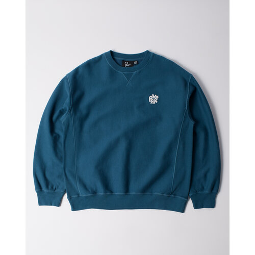 BY PARRA BALLOON LOGO CROSS-GRAIN CREWNECK BLUE