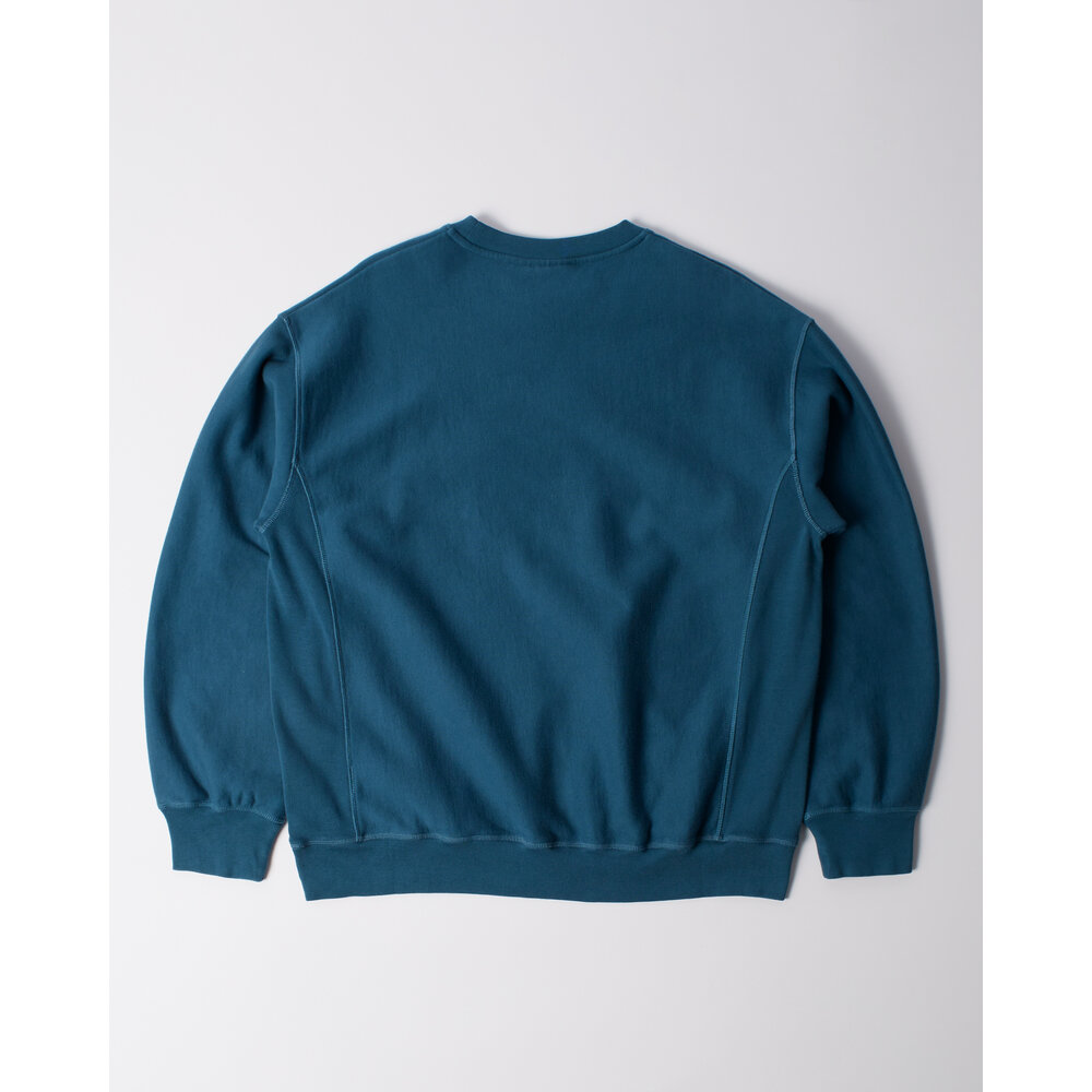 BY PARRA BALLOON LOGO CROSS-GRAIN CREWNECK BLUE