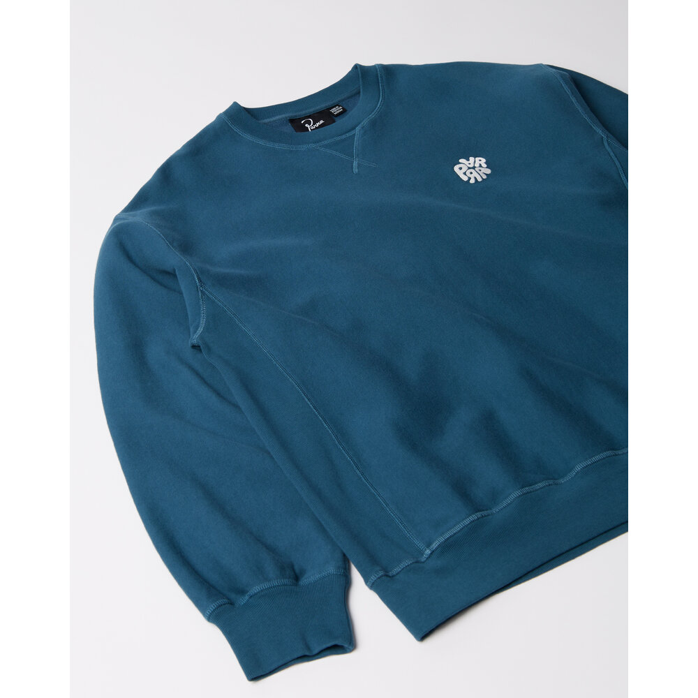 BY PARRA BALLOON LOGO CROSS-GRAIN CREWNECK BLUE