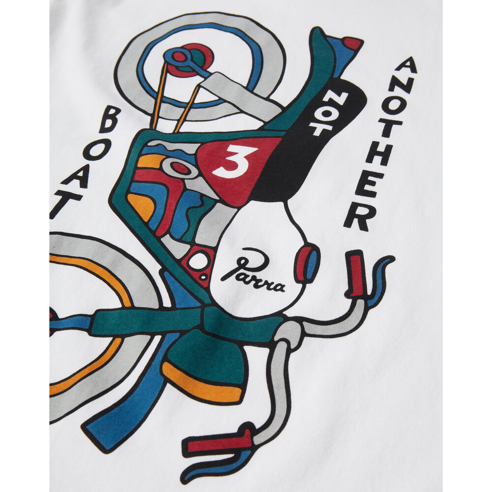 BY PARRA NOT ANOTHER BOAT T-SHIRT WHITE