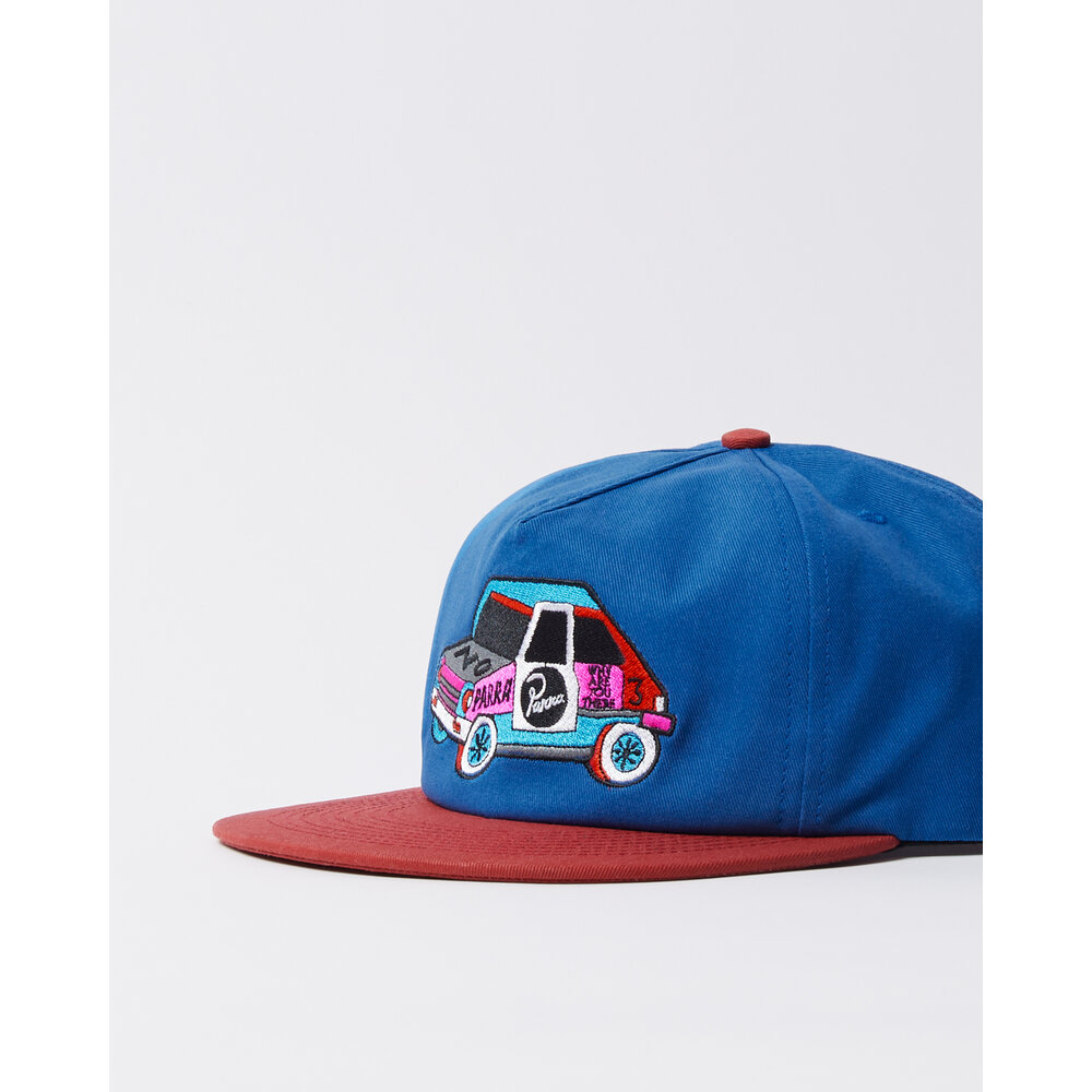 BY PARRA NO CAR 6 PANEL HAT BLUE