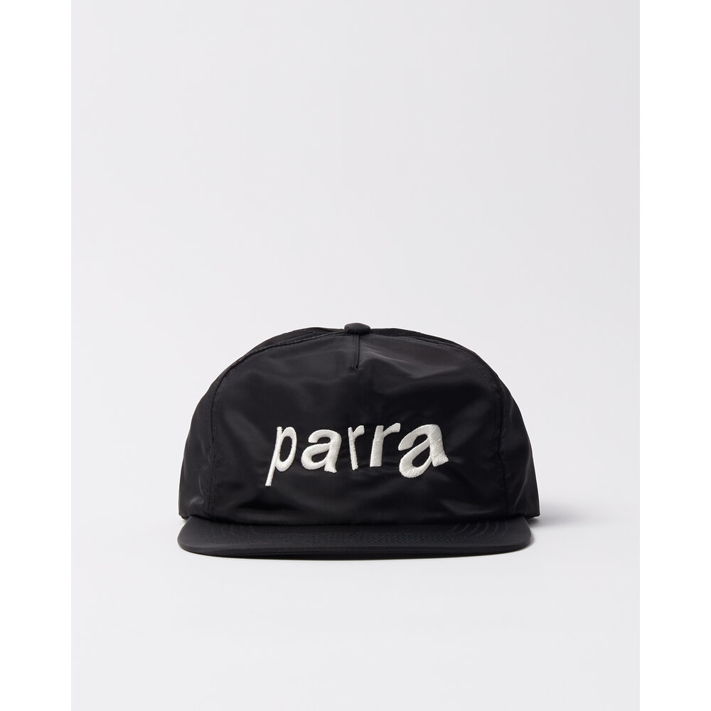 BY PARRA DISTORTED 90S MEMORY 6 PANEL HAT BLACK