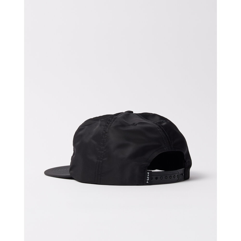 BY PARRA DISTORTED 90S MEMORY 6 PANEL HAT BLACK