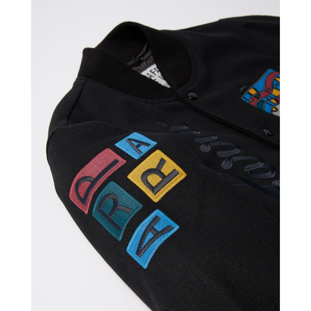 BY PARRA ALL THE BEST VARSITY JACKET BLACK