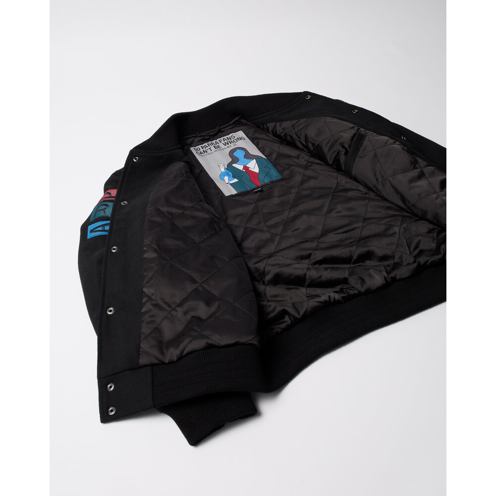 BY PARRA ALL THE BEST VARSITY JACKET BLACK