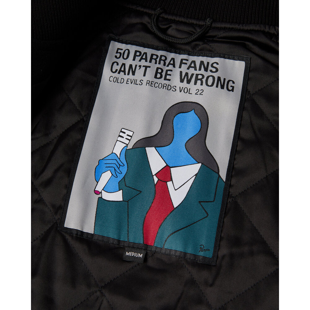 BY PARRA ALL THE BEST VARSITY JACKET BLACK