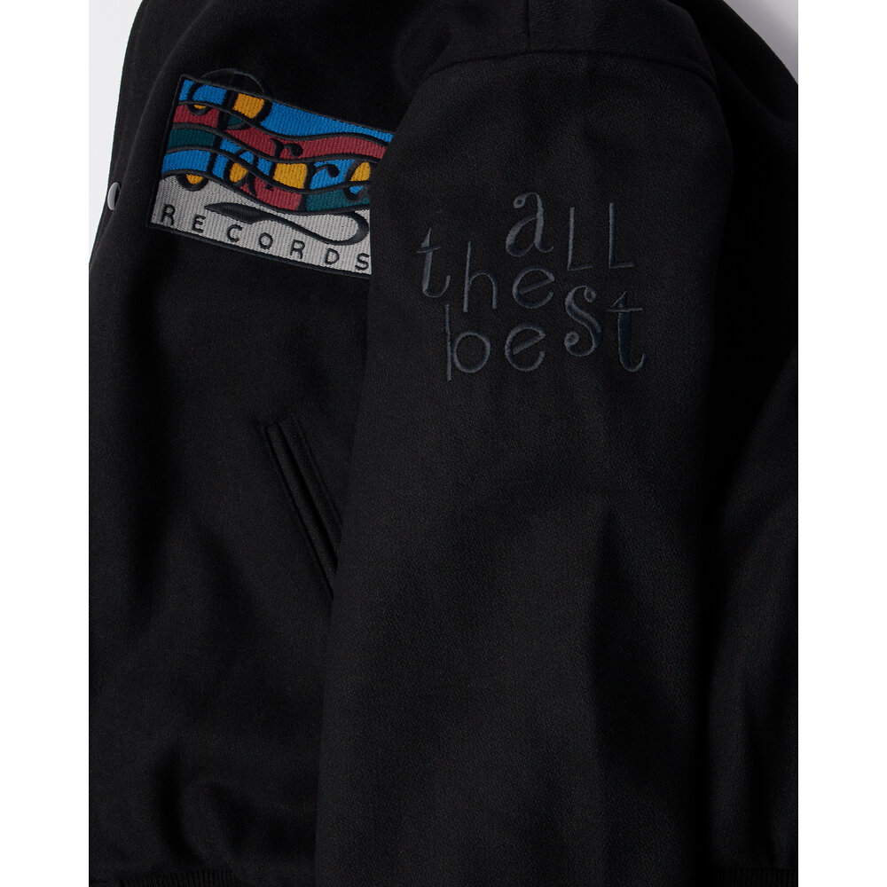 BY PARRA ALL THE BEST VARSITY JACKET BLACK