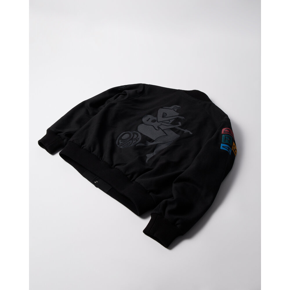 BY PARRA ALL THE BEST VARSITY JACKET BLACK