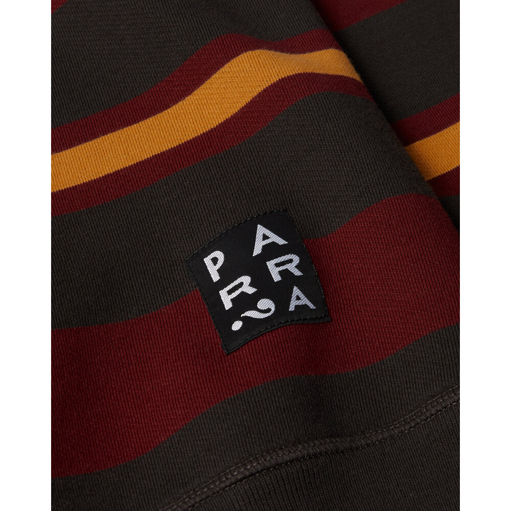 BY PARRA SWEATSTRIPED CREW NECK SWEATSHIRT