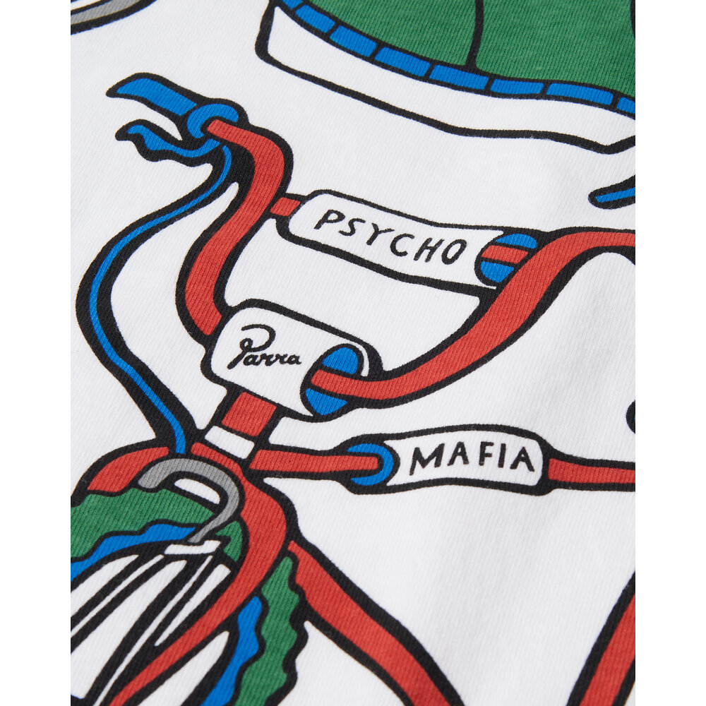 BY PARRA BIKE HAMMER LONG SLEEVE T-SHIRT WHITE