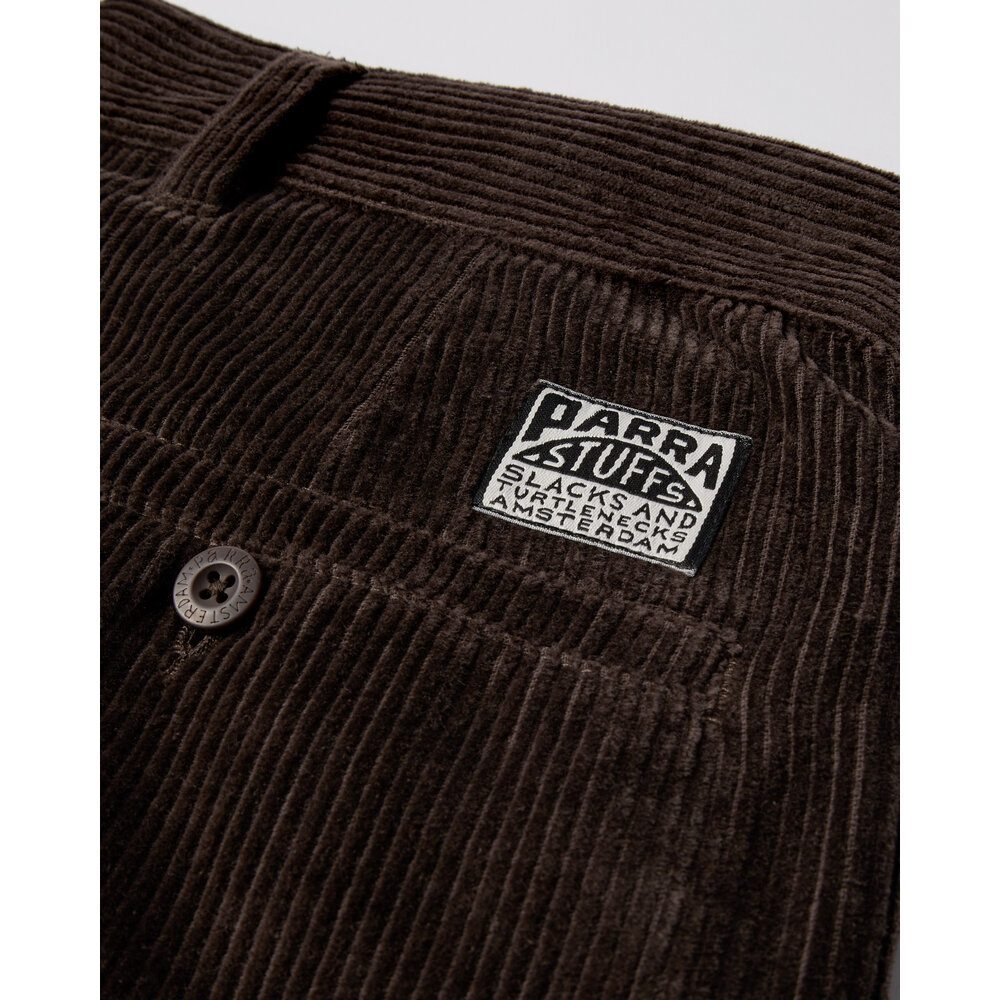 BY PARRA BY PARRA MINOR CHORDS CORDUROY PANTS DARK BROWN BY PARRA MINOR CHORDS CORDUROY PANTS DARK BROWN