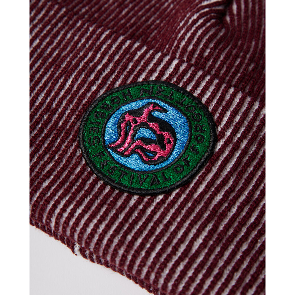 BY PARRA FORGOTTEN HOBBIES BEANIE DARK RED