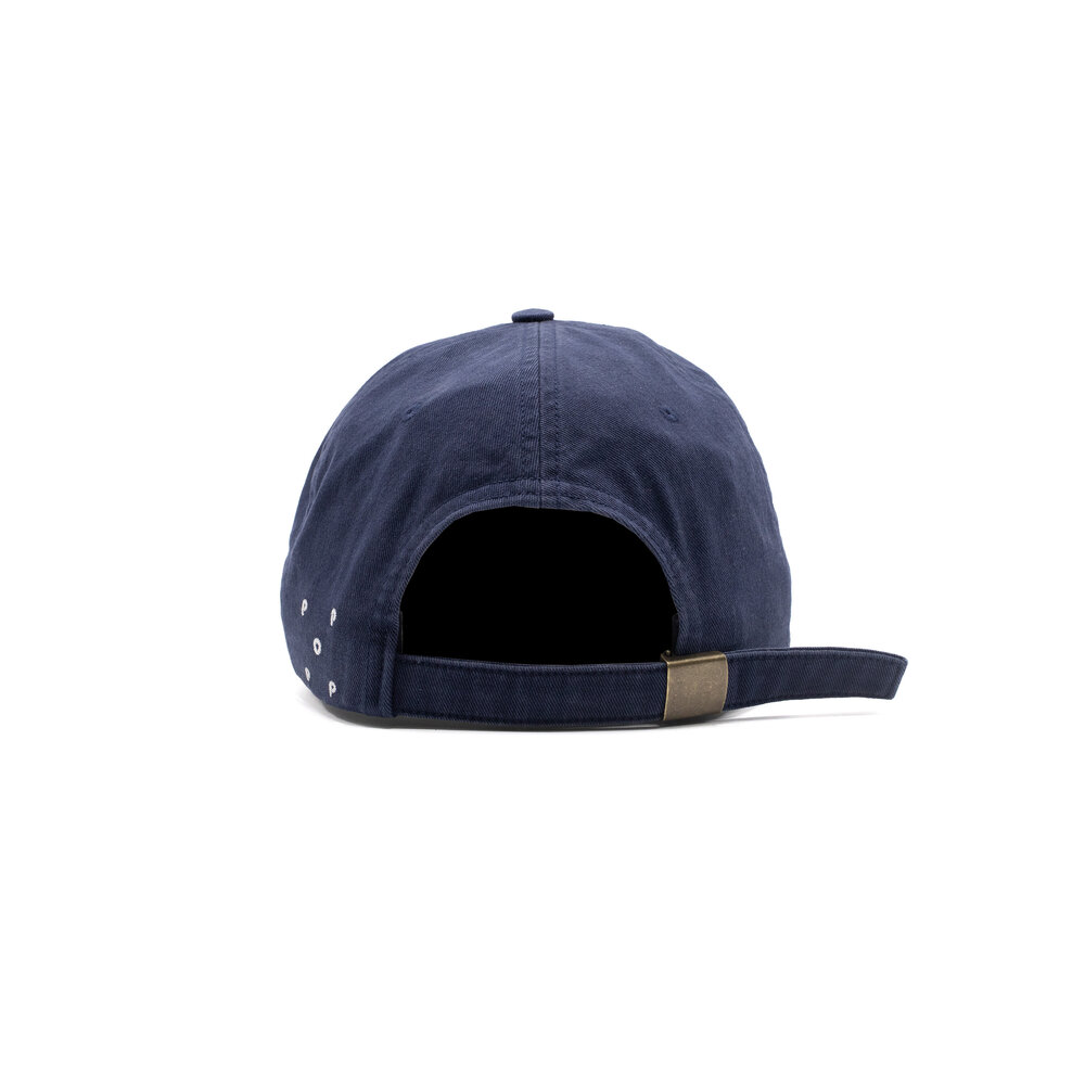POP TRADING COMPANY POP TRADING COMPANY BERGGOAT SIXPANEL HAT NAVY POP TRADING COMPANY BERGGOAT SIXPANEL HAT NAVY