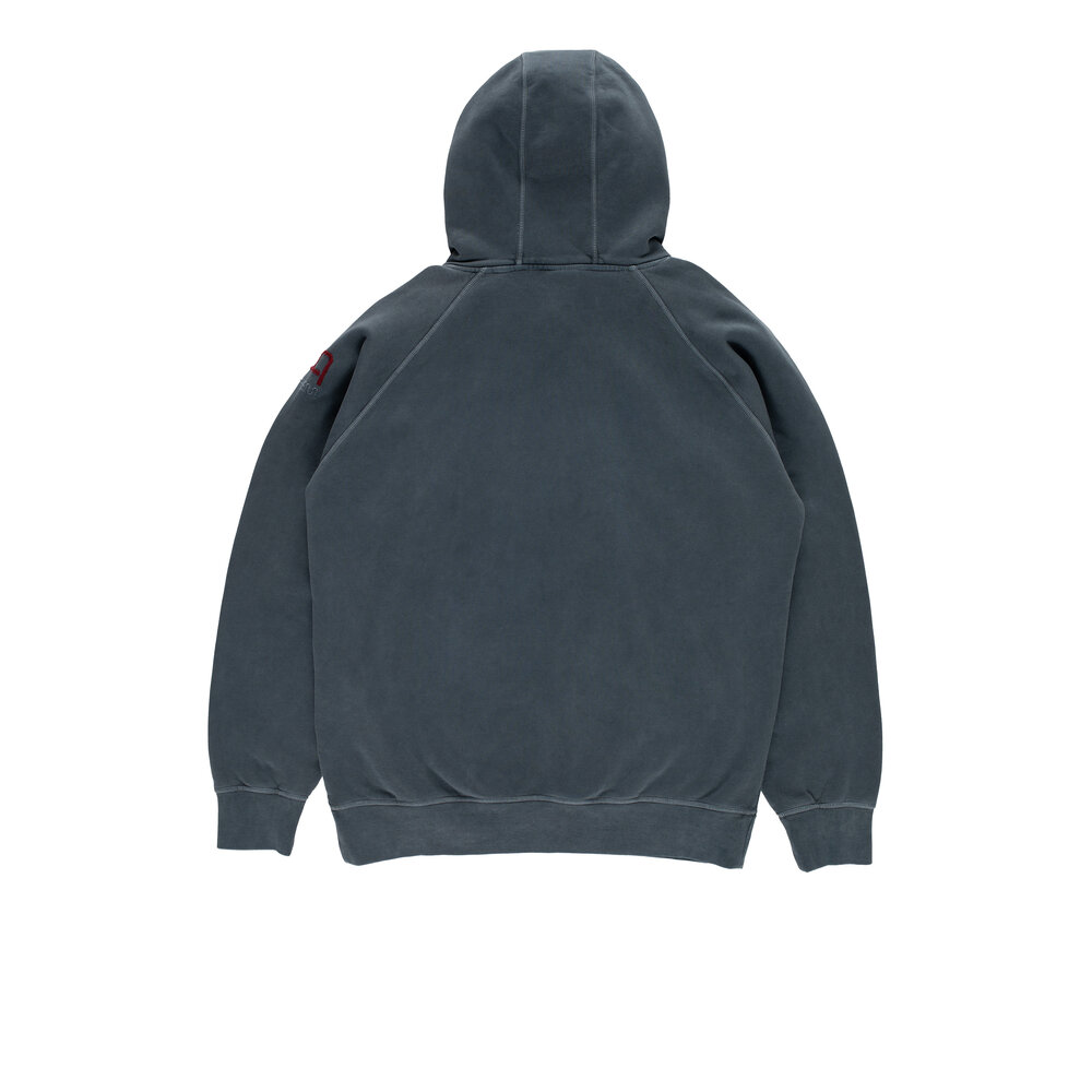 POP TRADING COMPANY POP TRADING COMPANY BERGGOAT HOODED SWEAT WASHED NAVY POP TRADING COMPANY BERGGOAT HOODED SWEAT WASHED NAVY