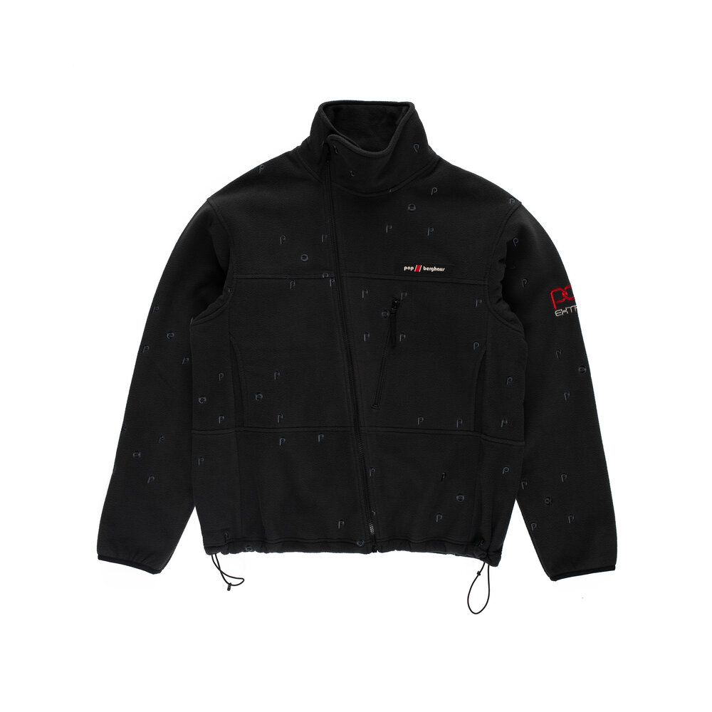 POP TRADING COMPANY POP & BERGHAUS LHOSTE FULLZIP FLEECE JACKET ‘BLACK’ POP & BERGHAUS LHOSTE FULLZIP FLEECE JACKET ‘BLACK’