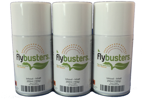 3 refills Flybusters Spray (250 ml) 