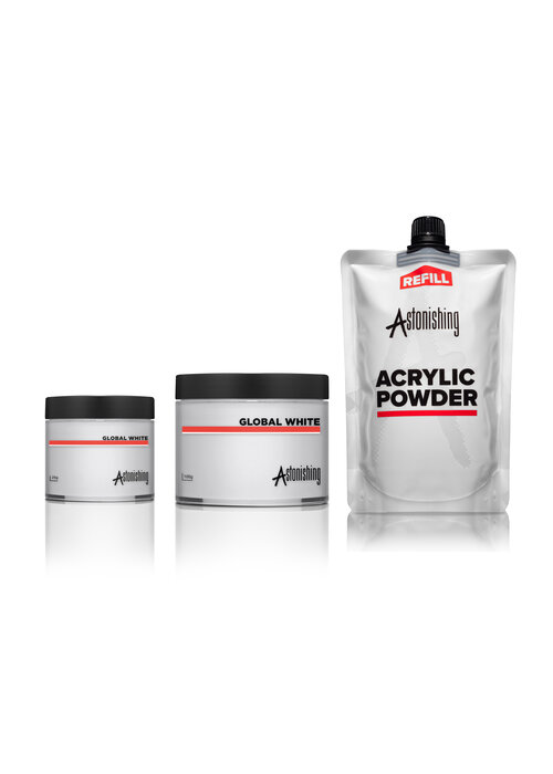 Astonishing Acrylic  Powder Global White