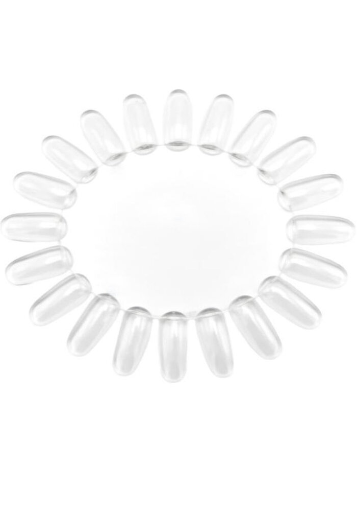 Color Wheel Oval Clear 20 tips