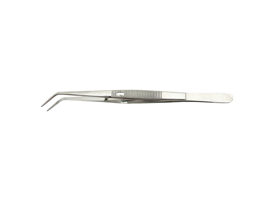 Tweezer with angled point with lock  RC 467