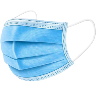 Beauty Company 50 st Mondmasker 3-laags met elastiek - Blauw