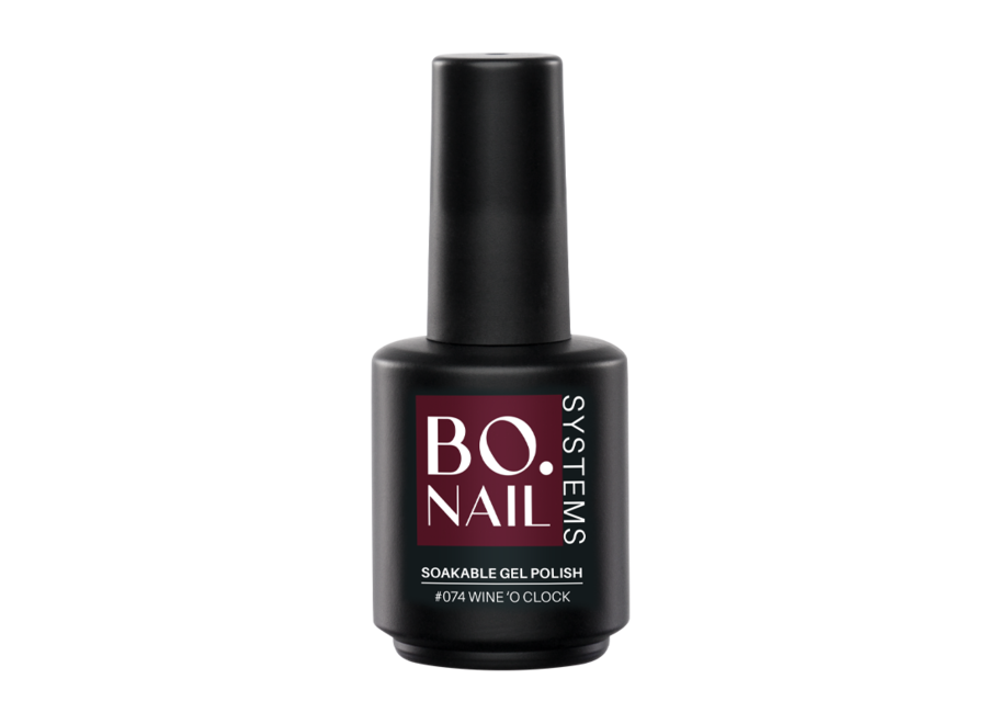 BO. NAIL Soakable Gelpolish #074 Wine 'O Clock (15ml)