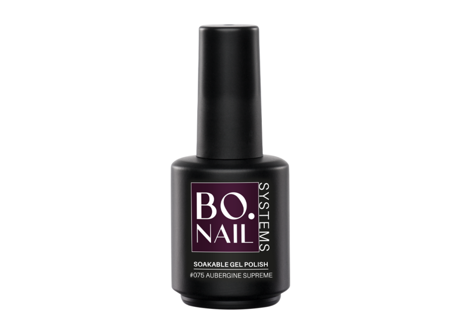 BO.NAIL Soakable Gel Polish #075 Aubergine Supreme (15ml)