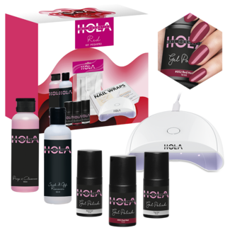 Hola Nail Cosmetica Gelpolish Kit Pequeno - Red