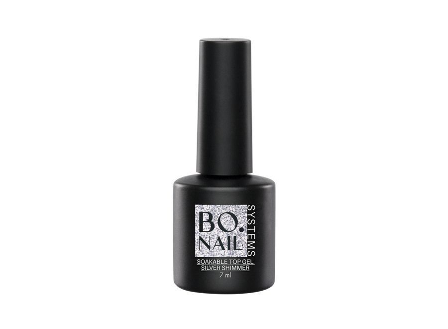 BO Soakable Top Gel - Silver Shimmer 7ml