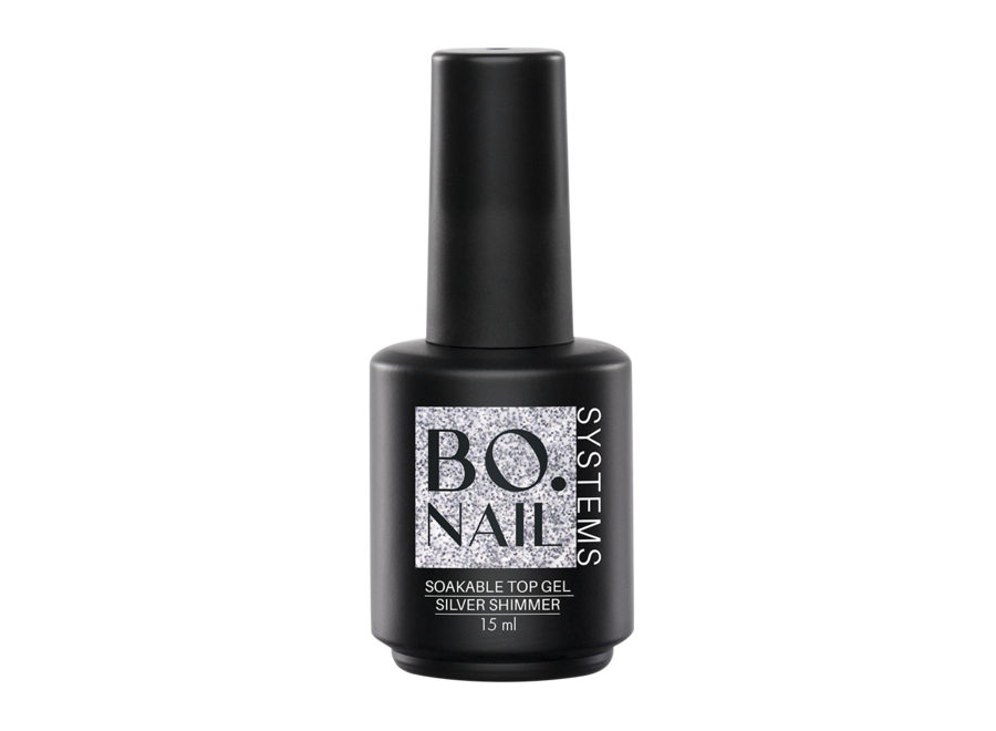 BO Soakable Top Gel - Silver Shimmer 15ml