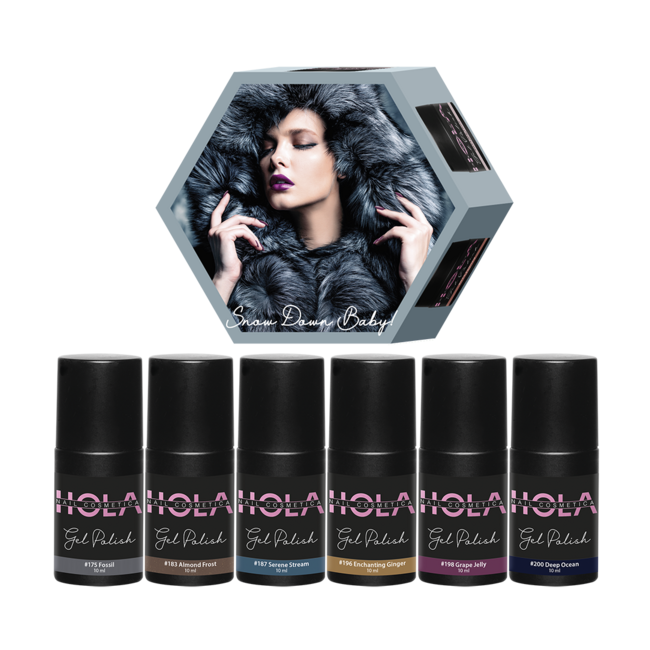 Hola Nail Cosmetica Snow Down Baby! Gelpolish Collection (6x10ml)