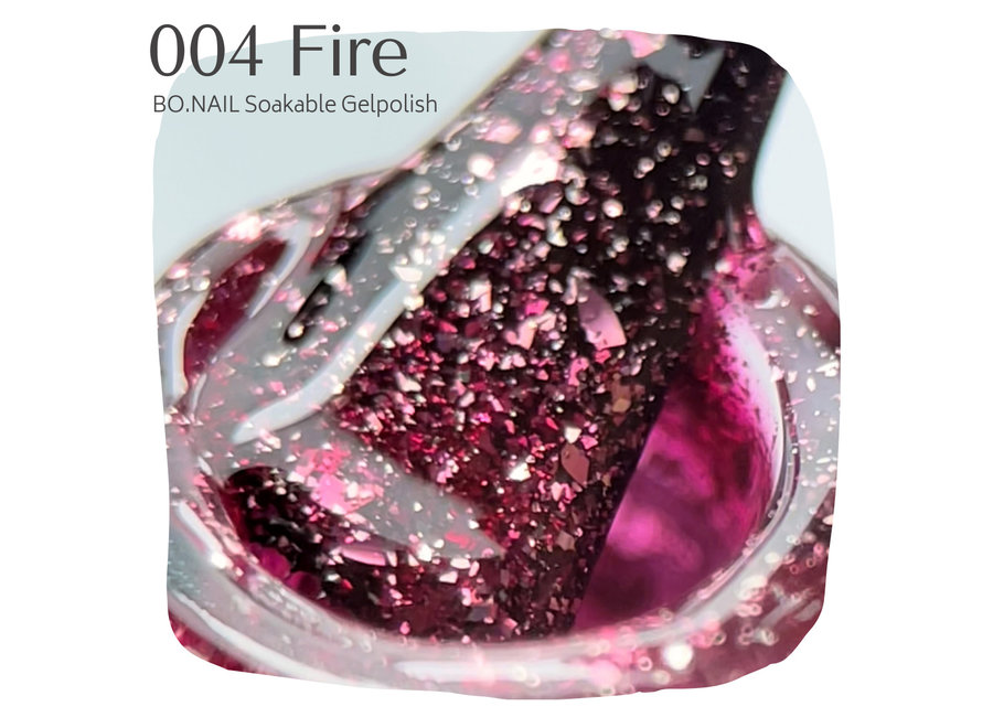 BO.NAIL Soakable Gelpolish #004 Fire (15ml)